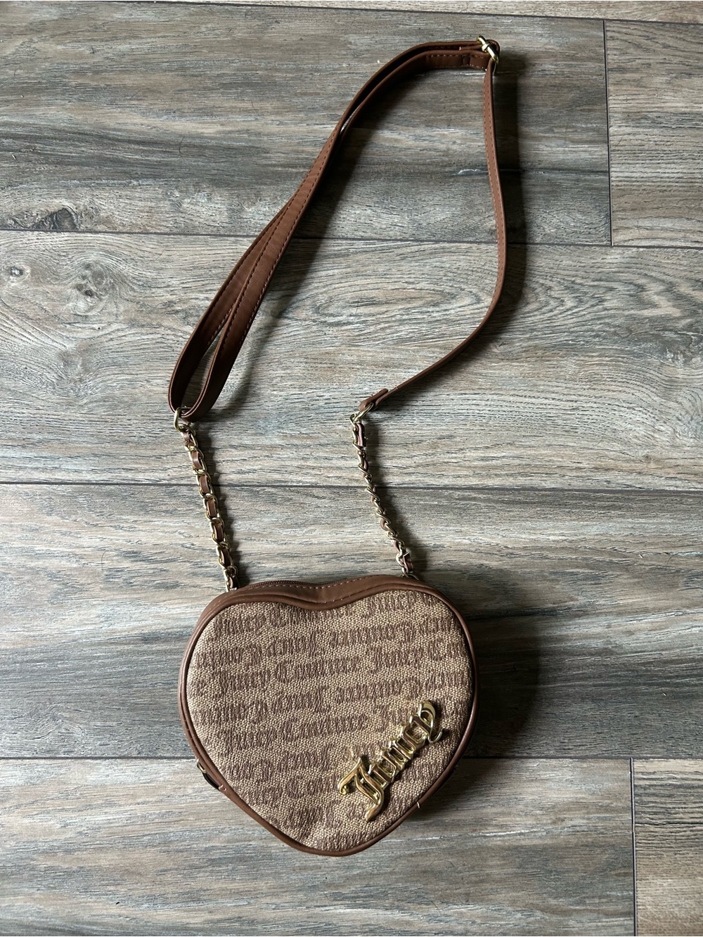 Juicy Couture Brown Heart Purse